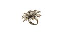 servett ring i metall blommmform