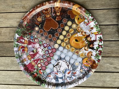 Bricka Fia med Knuff/vinter -jul motiv